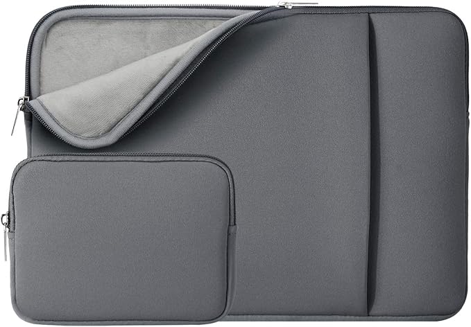 Outdoor Laptop Sleeve Case Protective Soft Padded Carrying Computer Bag with Front Pocket & Accessories Pouch LBX1217-2