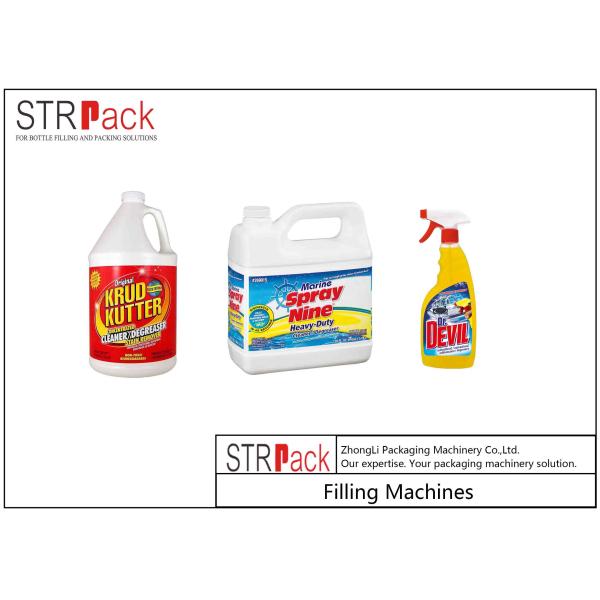 Stainless Steel Automatic Detergent Bleach Toilet Cleaner Bottle Filling Machine Anti Corrosive