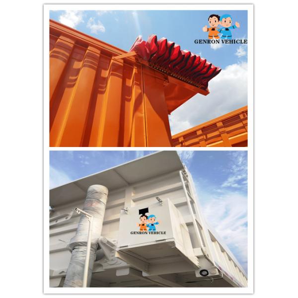 Трейлер зерна сброса конца брезента