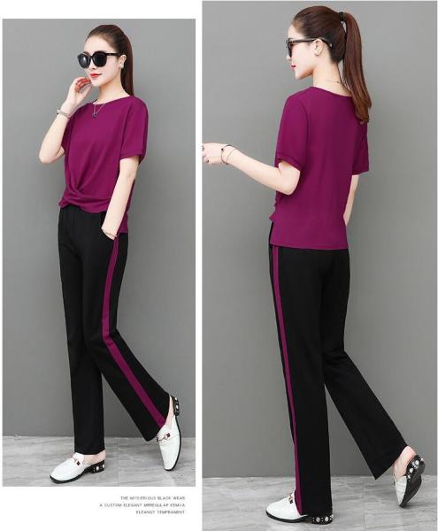 Custom LOGO any color Women'S Athletic Clothing Black Loose Fit Pants With Pocket