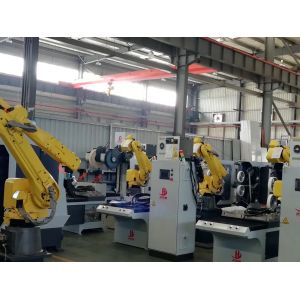 Industrial Automatic Metal Brass Parts Polishing Machine Auto Parts Hardware Grinding Robot Sand Belt Equipment