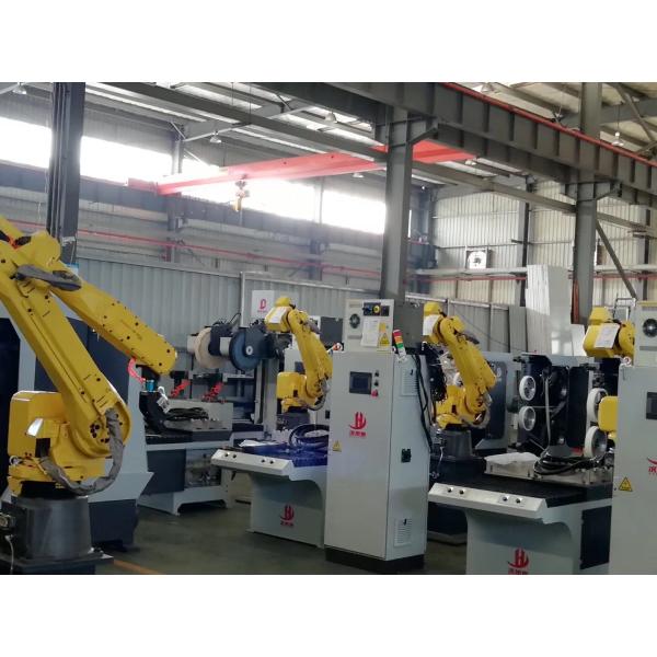 Industrial Automatic Metal Brass Parts Polishing Machine Auto Parts Hardware Grinding Robot Sand Belt Equipment