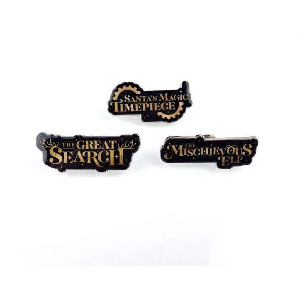 Navidad Papá Noel Mágico Pin Metálico Desbloquear Maravilla de las Fiestas