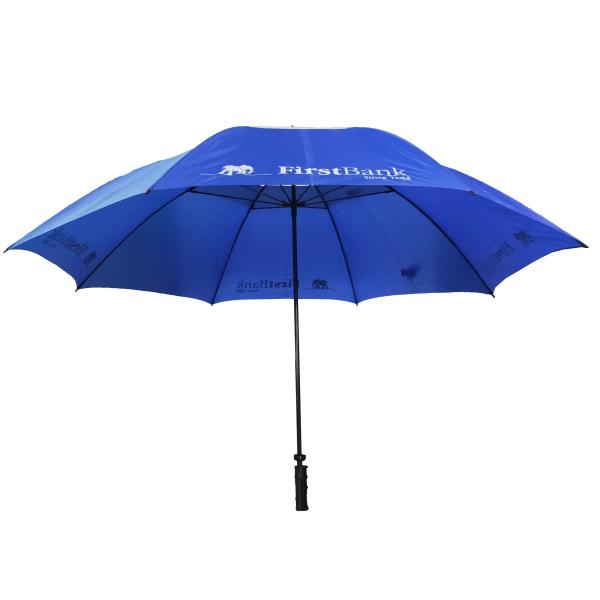 Guarda-chuvas Windproof do golfe da fibra de vidro impermeável de BSCI