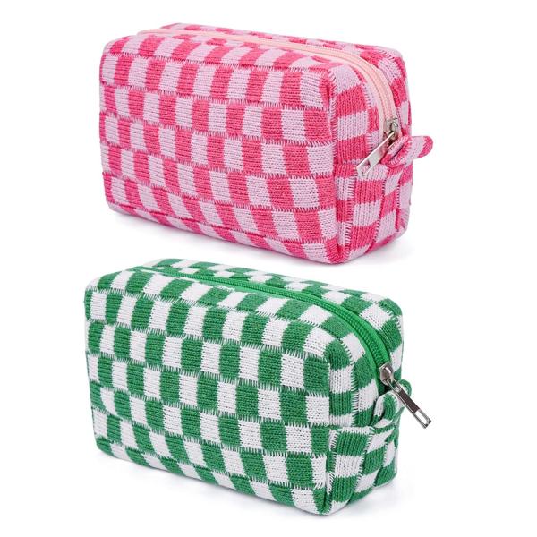 Shockproof  Makeup bag  Makeup bag Pink Green Makeup Bag Travel Toiletry Bag Organizer Bag Cute Makeup Brush Organizer