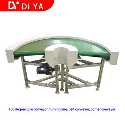 Double Face Turning Conveyor Belt System DY58 Aluminium Curved Conveyor System