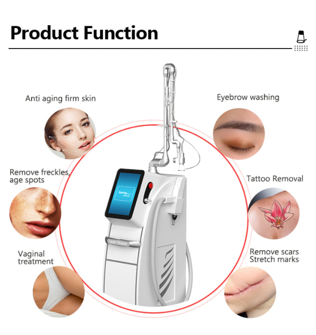 2 In 1 Fractional CO2 Nd Yag Laser Tattoo Removal Machine Vaginal Tightening Beauty Equipment