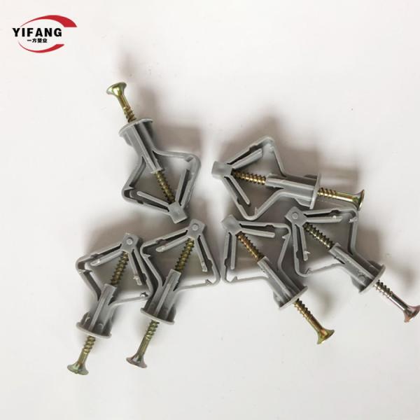 Подгонянный Dia анкера нейлона цвета шарнирнорычажный/анкера 10*38mm винта с крыльчатой головкой