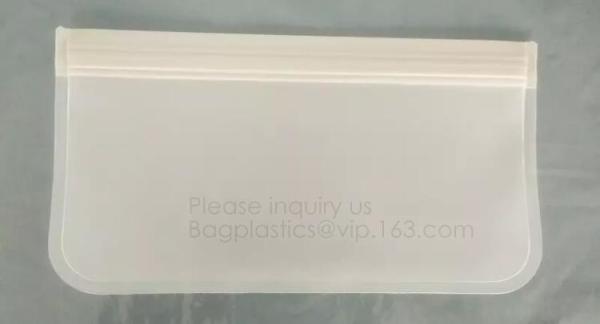 Oem reusable eco friendly peva plastic k sandwich snack food storage bag,silicone k reusable sandwich storag