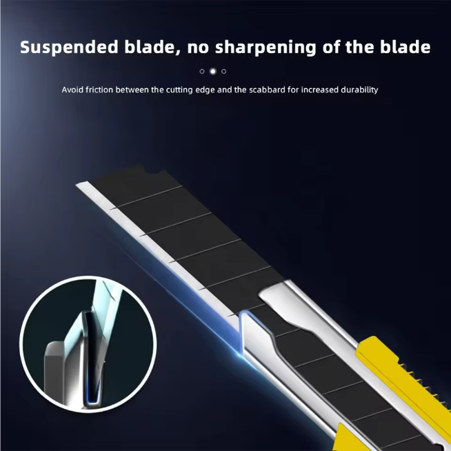 Industrial Retractable Snap Off Box Cutter Blade 9mm OEM For Trimming Woodworking