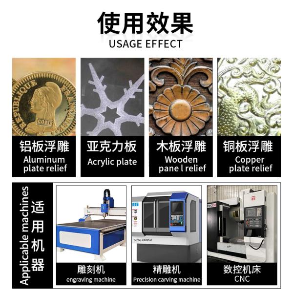 Frezy Do Drewna Cone Milling CNC Machine Tool 3mm Wood Ball Nose Radius Lathe Cutter Bit Customized OEM Support