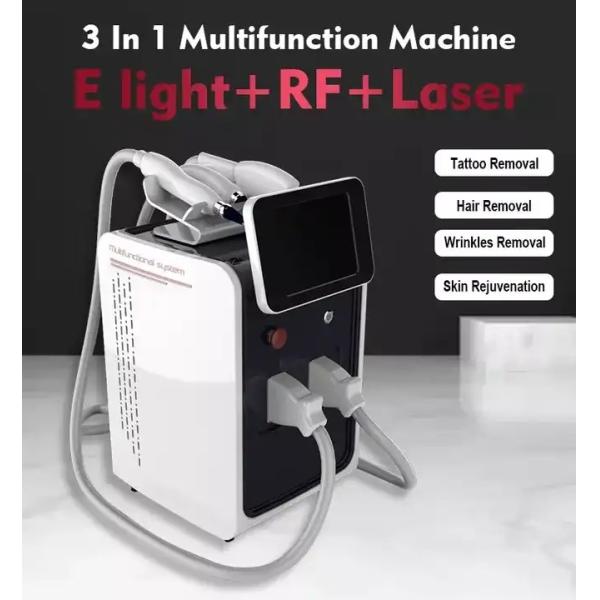 3 In 1 E-Light IPL OPT RF ND YAG Laser Tattoo Removal Machine Painless Hair Removal Machine