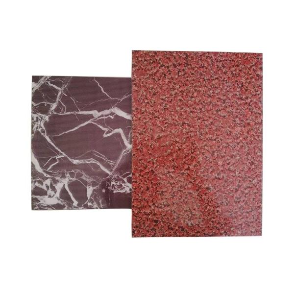 High Gloss A2 Grade Fire Proof Marble Color Aluminum Granite Plastic Panel ACP Sheet Plate