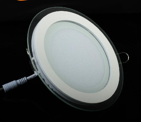 LED Panel Light with Glass Panel Lighting led down lamp 15W aluminum white housing