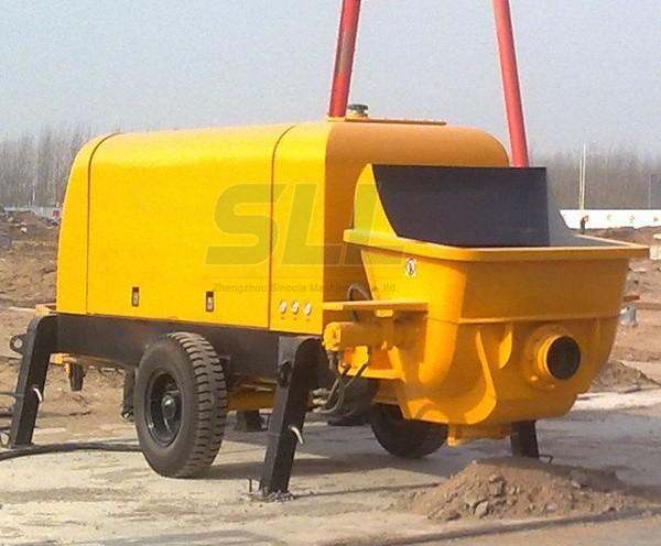 Mortar Transfers Small Concrete Pump , Small Cement Pump For Construction Projects