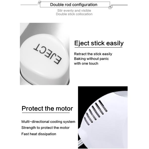 Egg Beaters Egg Tools Type Hand Push Rotary Blender Versatile Milk Frother Egg Mixer