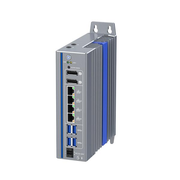 図書タイプ 産業用コンピュータ コア I7 扇風機のないPC Linux 4 Lan ポート 組み込みミニPC