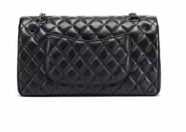 Classic Genuine Leather Flap Bag , Double Use Cross Body Quilted Chain Bag