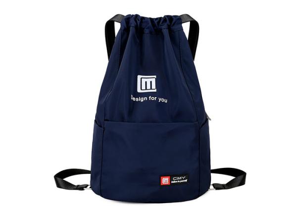 Large Sports Backpacks Nylon Material Lightweight With Front Zipper Pocket