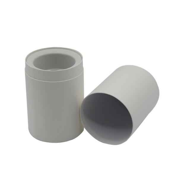 Eco Friendly Round Cylinder White Cardboard Paper Tube With EVA Protection Rose Facial Water Bottle Cosmetic Packaging