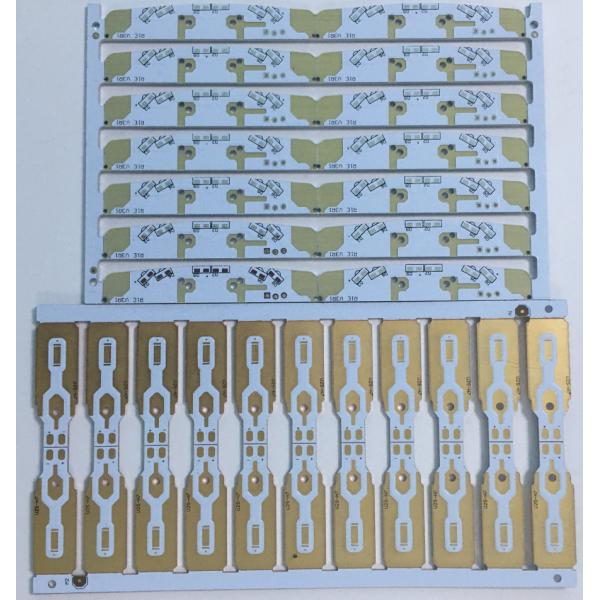 Белая доска PCB света СИД маски 1.2mm неэтилированная HASL припоя