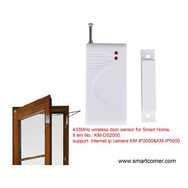 433MHz Wireless door sensor support internet camera indoor systems