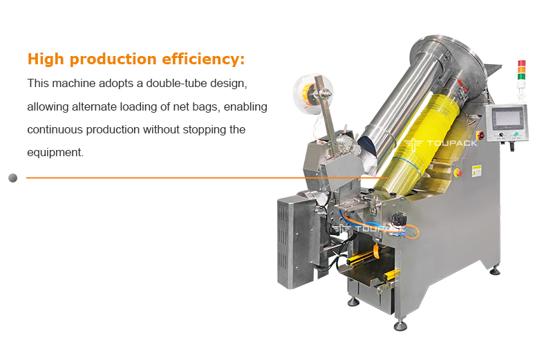 Industrial Mesh Bag Packing Machine for Citrus Fruits and Root Vegetables
