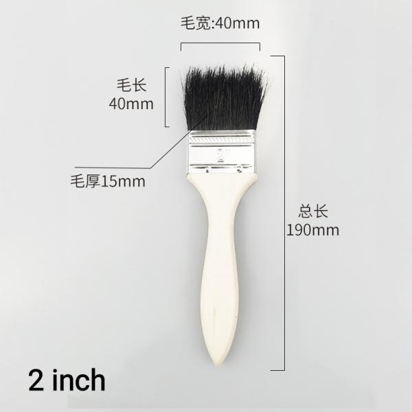 Custom Artist Painting Tools Wooden Handle Paint Brushes with Different Size Shipping