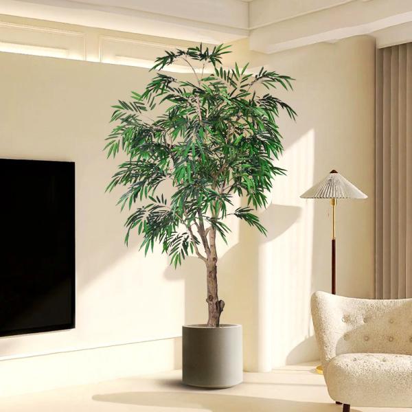 Factory Sale 280cm artificial potted plant faux weeping fig tree for Elegant Indoor decoration