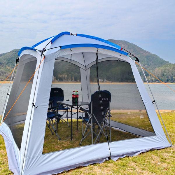 A barraca impermeável 360*360*220cm do esporte 210D exterior automáticos estala acima a família da barraca