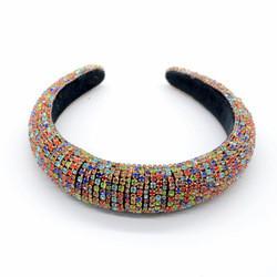 100g Vendors Gorgeous Braided Women Silk Headband With Rhinestone