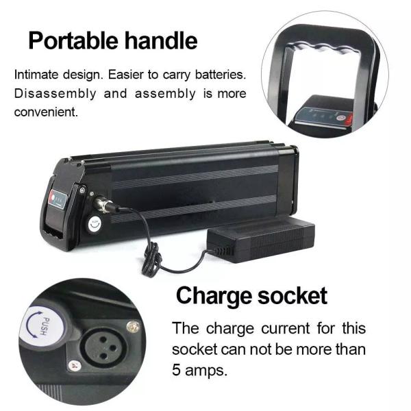 No Memory Effect Electric Bike Lithium Battery For 48V 750W / 1000W Bike Motor