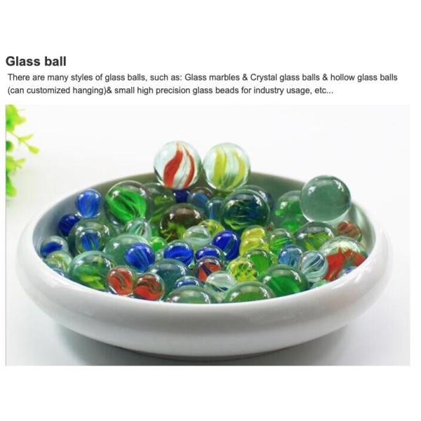 Шарик сада сфер боросиликатного стекла высокой точности покрашенный украшением ясный кристаллический стеклянный
