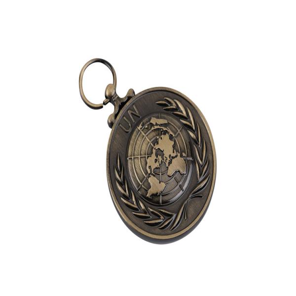 Die Cast Crown Andlion Army Pendants Charms Metal Gold Plated Pin