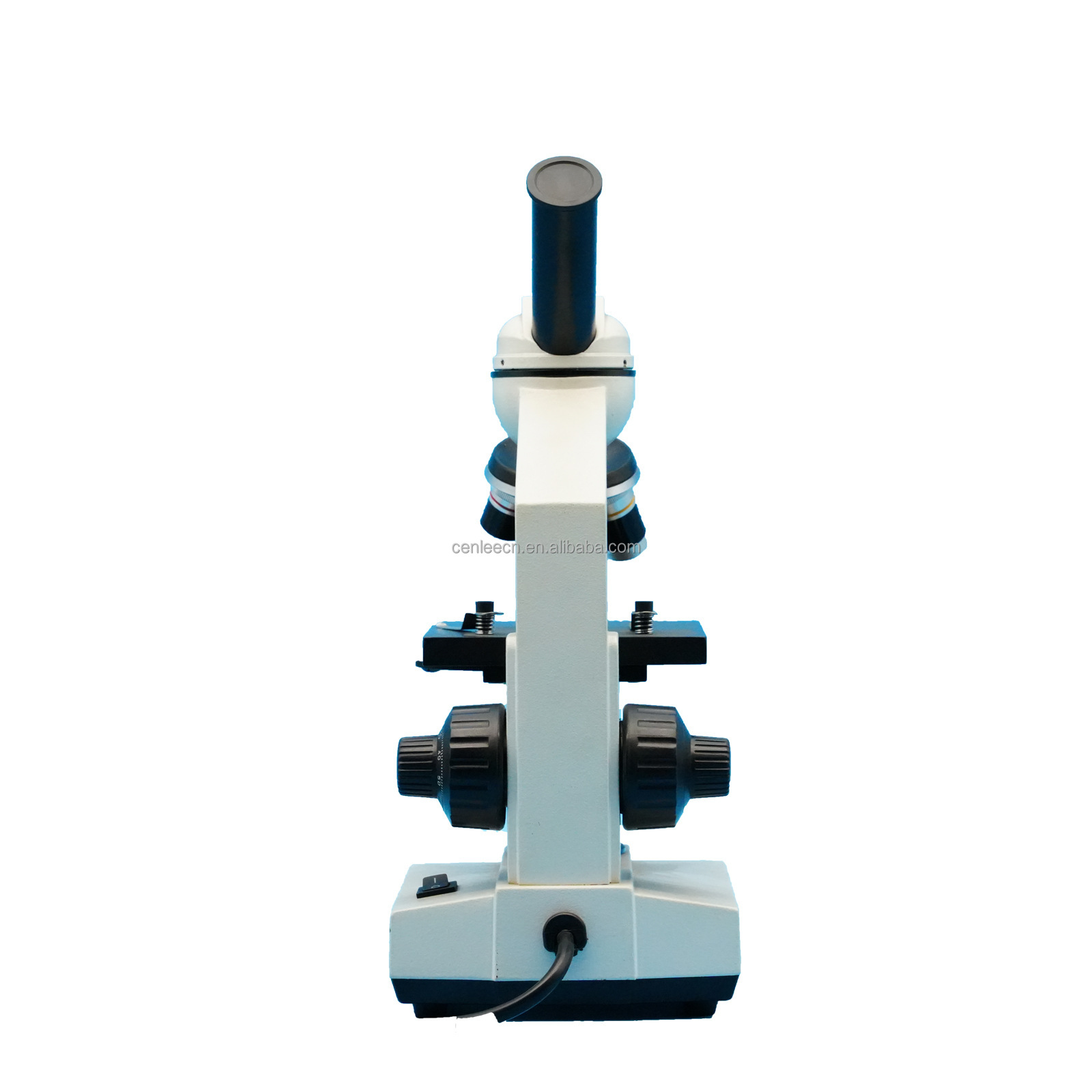 CenLee C-104 Single-layer Biological Microscope Conveniently Move Specimens 40-640X Laboratory Monocular Optical Microscope