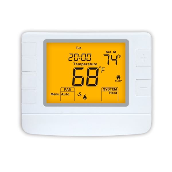 Riseem Anti-Flammable ABS PC Material Adjustable 7 Day Thermostat for HEAT System Operation and Convenient Cooking