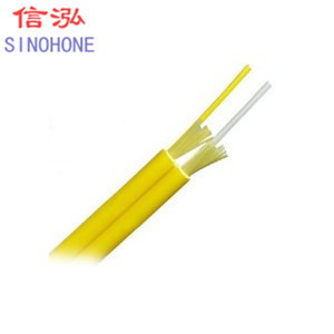 Multimode Fiber Optic Indoor Cable , Dual Optical Cable Hydrolysis Resistant