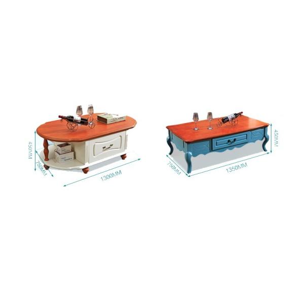 Mediterranean Concise design cabinet living room furniture wood coffee table