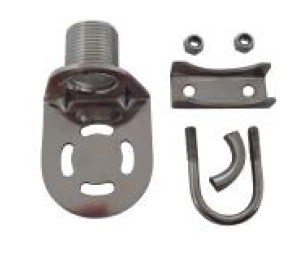 STAINLESS STEEL RAIL MOUNT ANTENNA BRACKET,WITH 1”-14 THREADS