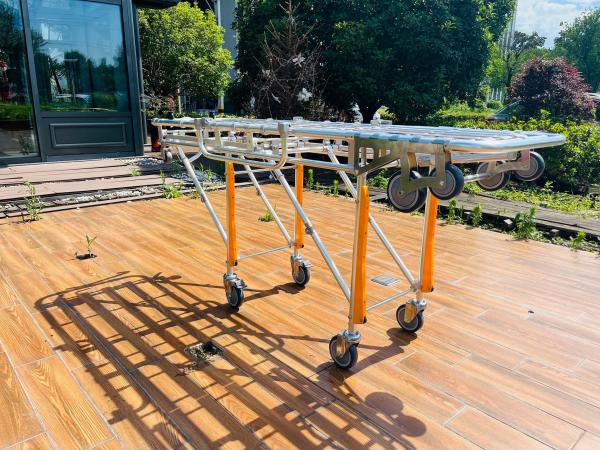 Alumínio de liga dobrável Ambulância de estendeiro ajuste de perna para transporte de feridos