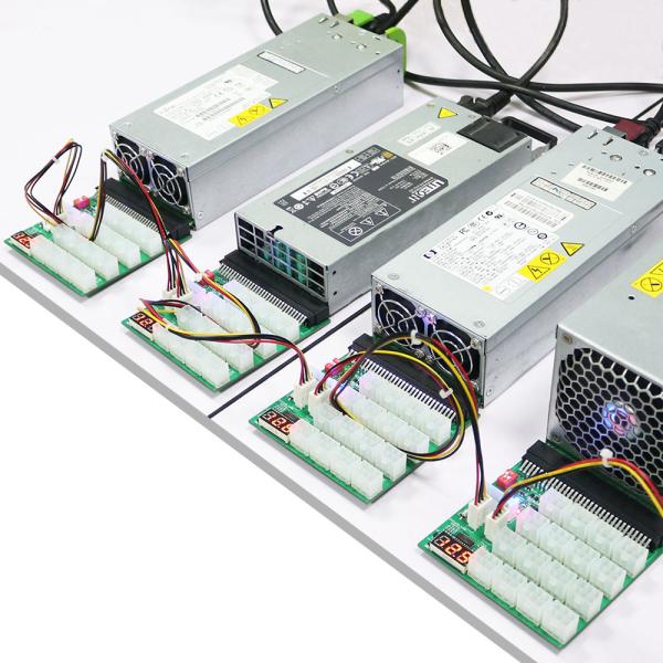 Tableau de rupture d'alimentation ATX 16x 6Pin 12V avec synchronisation et gestion à distance 16 * 12V PCI-E Tableau de rupture de connecteur 6Pin avec synchronisation et gestion à distance Pour HP LITEON DeltaFUJIT