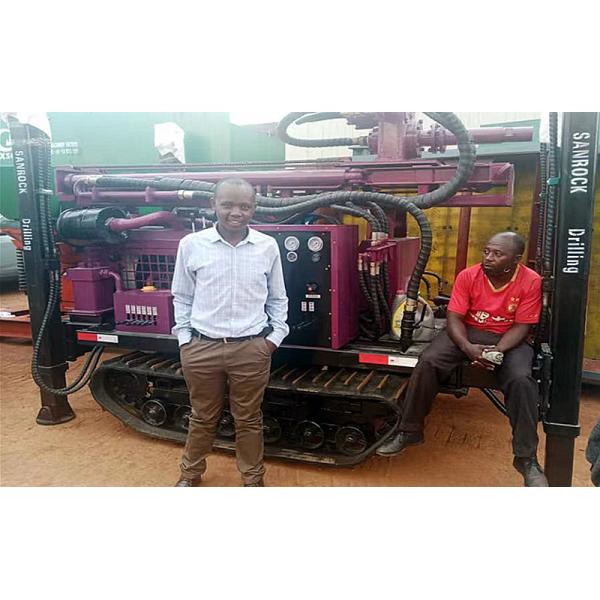 Полностью гидравлическая машина буровой установки воды глубины буровой установки 400m водяной скважины Crawler