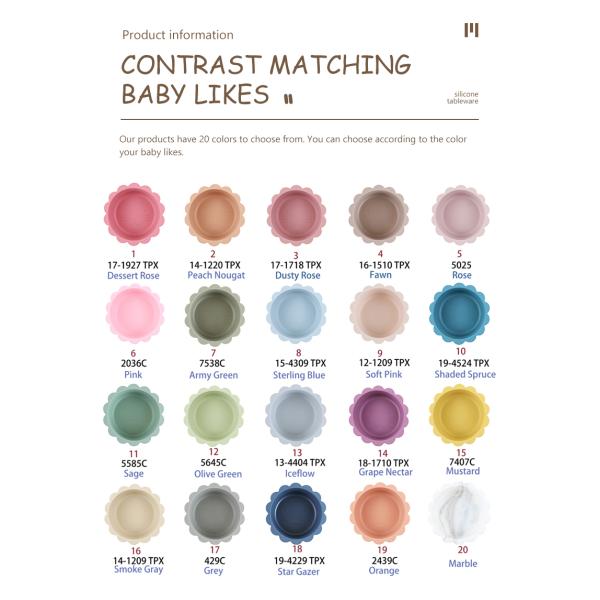 5 ПК не смещают силикон младенца питаясь установили водоустойчивое BPA свободный для детей