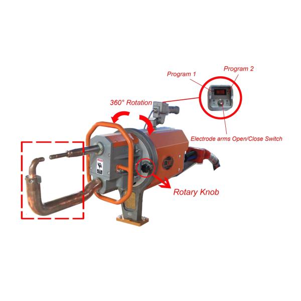 Soudeuse portative de tache de résistance de main d'impulsion d'inverseur pour le corps automatique en aluminium