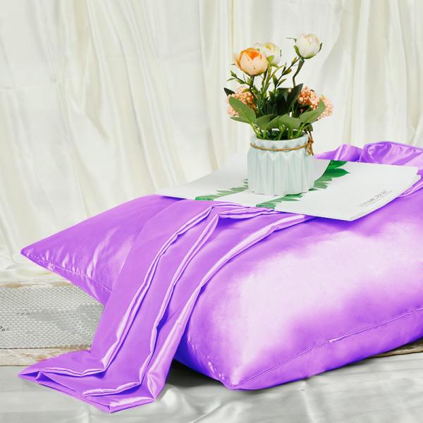 Pure Mulberry Silk Beauty Pillowcase For Hair , 25mm Throw Pillow Covers