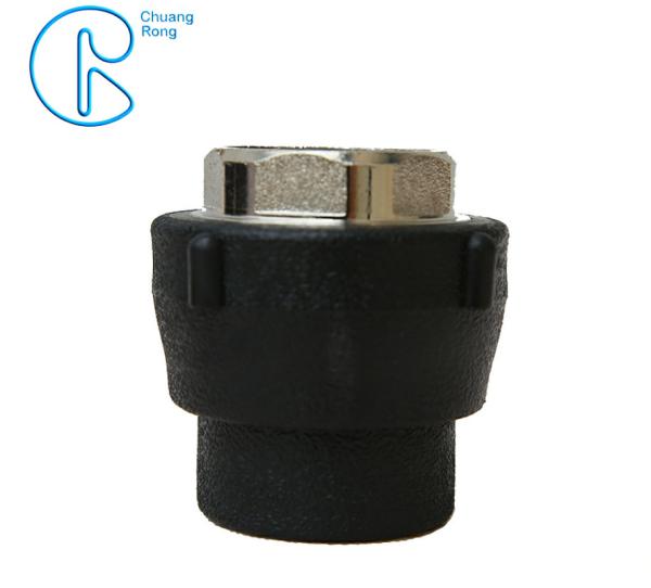PE100 PN16 SDR11 HDPE Socket Fusion Fittings Female Thread Union For Municipal Water Supply