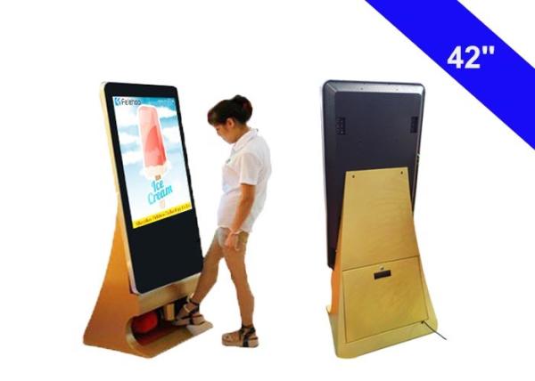 Shoes Polish Commercial LCD Display Kiosk Totem Indoor Advertising Digital Signage