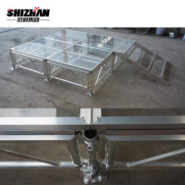 Etapa de acrílico móvil de aluminio decorativa al aire libre durable del acontecimiento de la etapa de la plataforma que se casa
