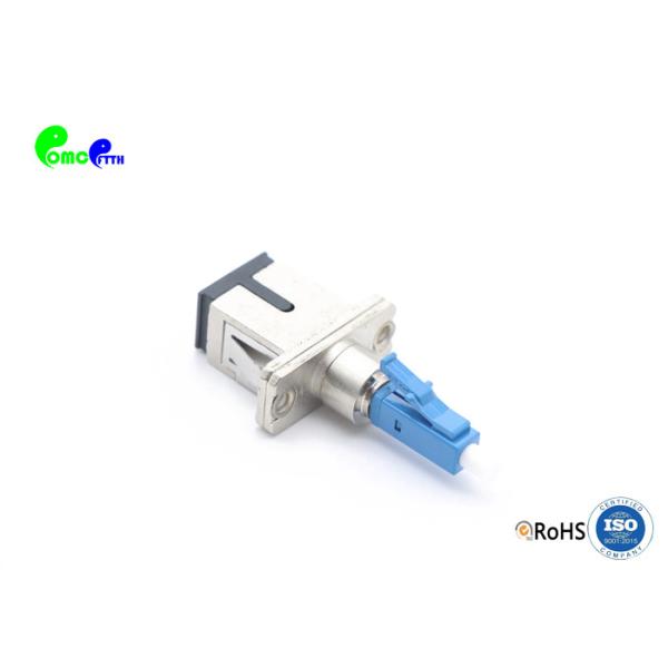 SC Female To LC Male SX SM Fiber Optic Adapter 1000times Durability With LC Blue Connect Metal Material