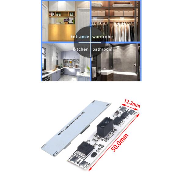 36 Вт 12 Вт XK-GK-4010A DC 12 Вт Модуль переключателя сенсора с помощью руки для пользовательских приложений